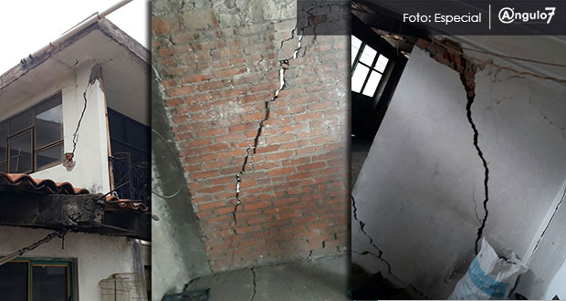 Habitantes de Almecatla acusan agrietamientos por sobreexplotación de pozos