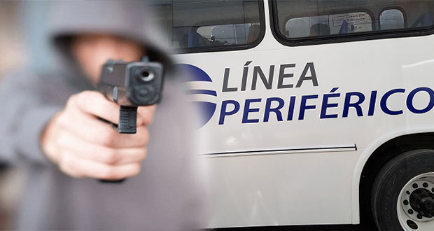 Asaltan 5 sujetos ruta Línea Periférico frente a Los Héroes Puebla