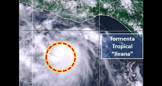 Tormenta “Ileana” se forma frente a costas de Oaxaca y Guerrero