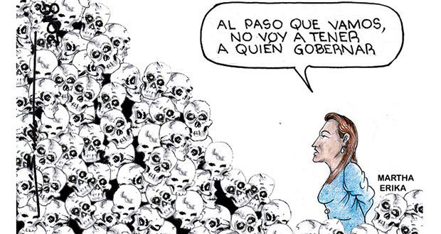 Caricatura: Inseguridad y linchamientos, herencia al nuevo gobierno