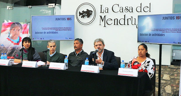 Damnificados de Cohetzala por 19-S critican calidad de casas donadas
