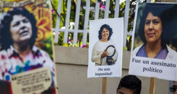 Suspenden juicio por homicidio de activista hondureña Berta Cáceres