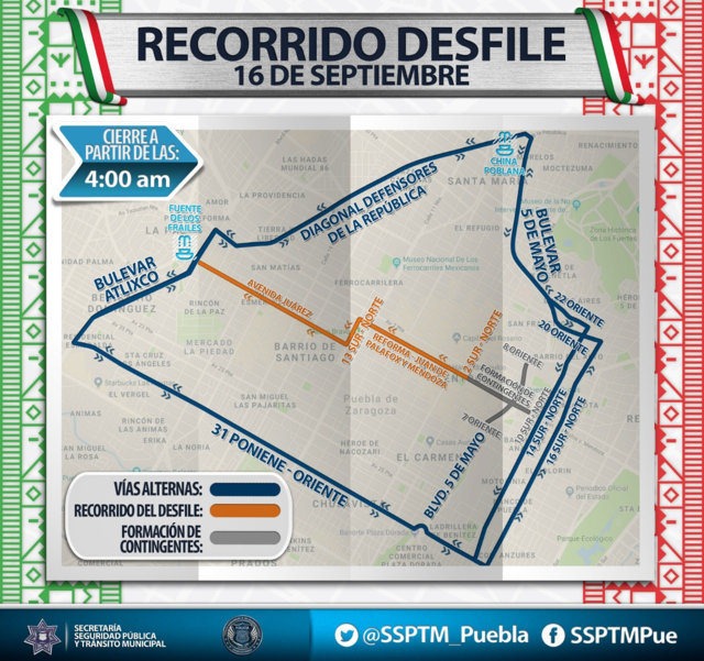 desfile cívico-militar del 208 aniversario del Inicio de la Independencia en México