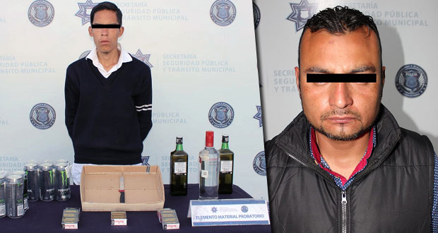 Ssptm detiene a uno por robo a OXXO y a 4 por alterar orden público