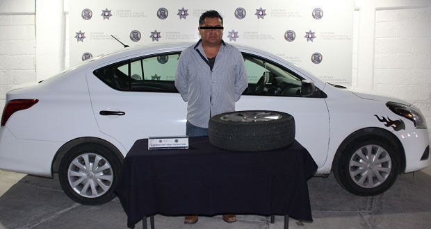 Ssptm detiene a hombre por robo de autopartes