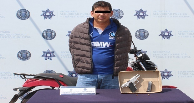Detienen a uno por portación ilegal de arma en colonia Universidades