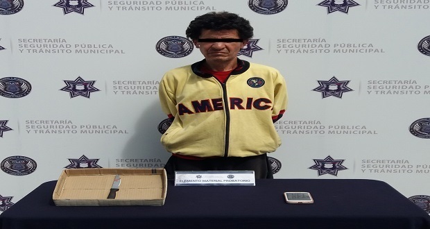 Policía municipal detiene a señalado de robo a transporte público