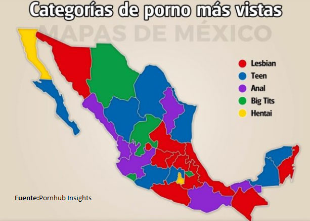 En Puebla y otros 10 estados, el porno más visto es el de lesbianas