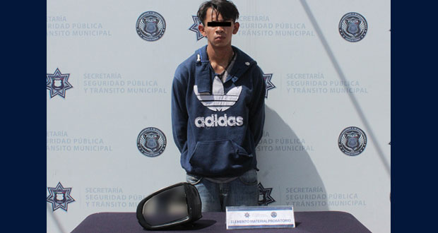 Ssptm detiene a joven por robo de autopartes en colonia Alseseca