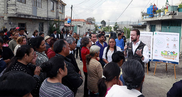 Banck inaugura ampliación de red de agua en Valle del Paraíso