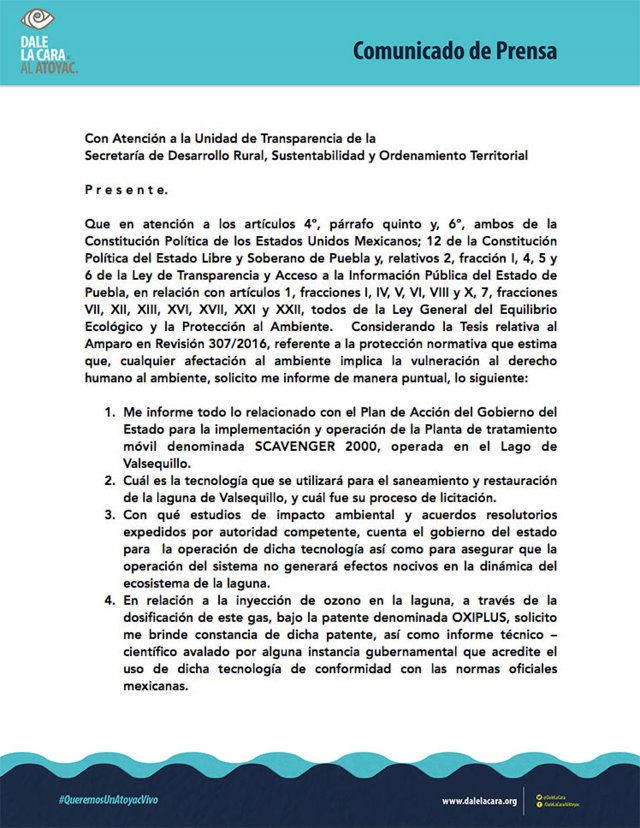 Alertan sobre daños por saneamiento del Valsequillo y exigen transparencia