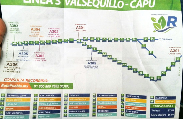 L3 de RUTA: sin alimentadoras en juntas auxiliares y estaciones sin tarjetas