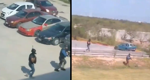 Persecución de sujeto casusa pánico en universidad de Tamaulipas