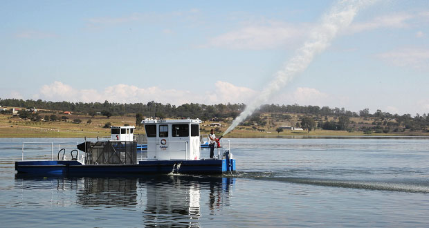 Ponen en marcha saneamiento del lago Valsequillo