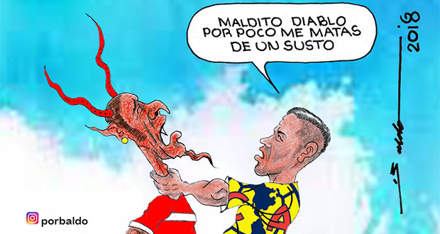 Caricatura: Susto diabólico