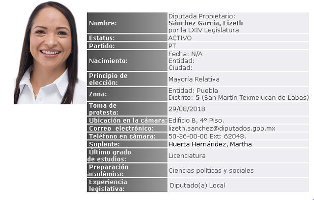 En San Lázaro, diputada poblana sube a secretaría en mesa directiva