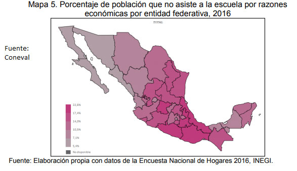 Largos recorridos y pobreza causan deserción escolar en Puebla: Coneval