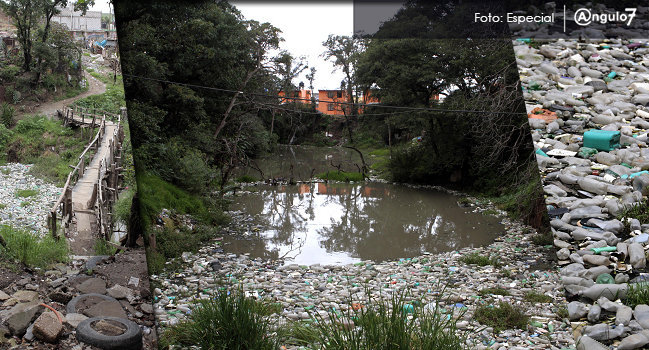 Barrancas Honda y del Conde, zonas más contaminadas del río Atoyac. Foto: Especial