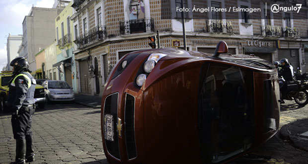 En Puebla, 7 de 100 autos tienen un accidente