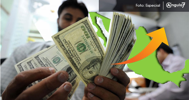 Remesas en México suben 6.7%