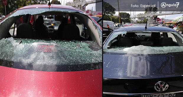 En la CAPU, presuntos taxistas agreden vehículos de Uber