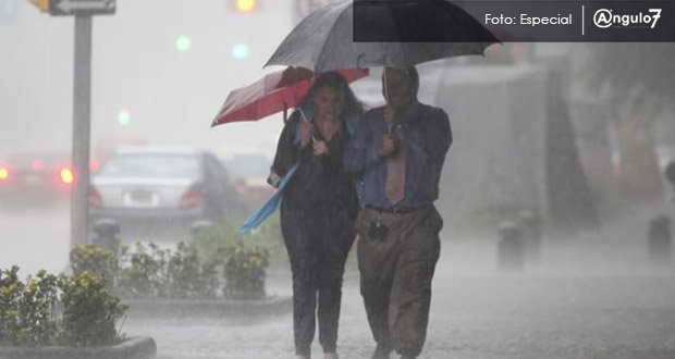 Saca el paraguas, pronostican lluvias en Puebla y ambiente caluroso