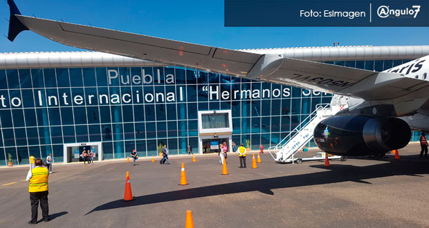 Por Franklin, Aeropuerto Internacional de Puebla cancela ocho vuelos. Foto: EsImagen