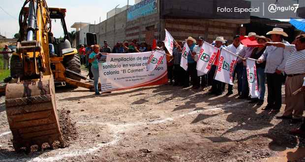 Arrancan obras en Ocoyucan por más de 4 mdp.