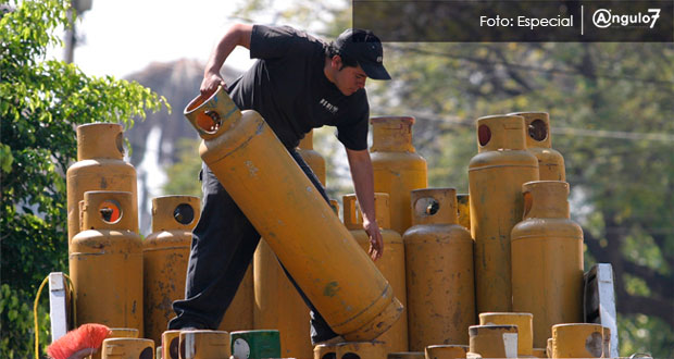 Precio máximo de tanque de gas LP en Puebla capital será de $370; baja $4.8