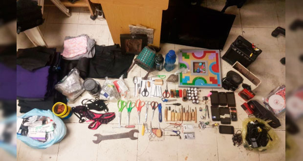 SSP decomisa 21 mil pesos, drogas y armas en Cereso de Atlixco