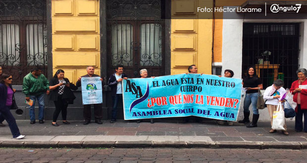 Exigen a Congreso ordenar a Agua de Puebla cesen cortes injustificados