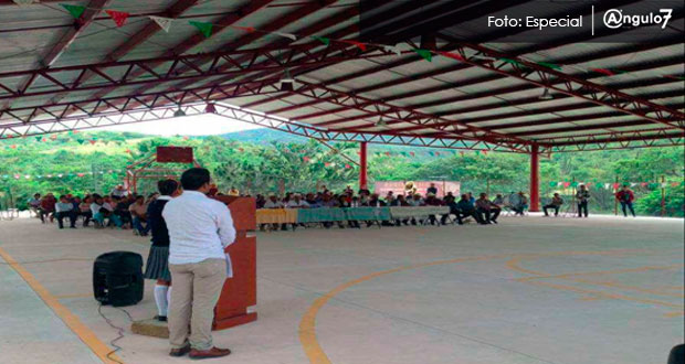 En Cuayuca, inauguran cancha de usos múltiples techada