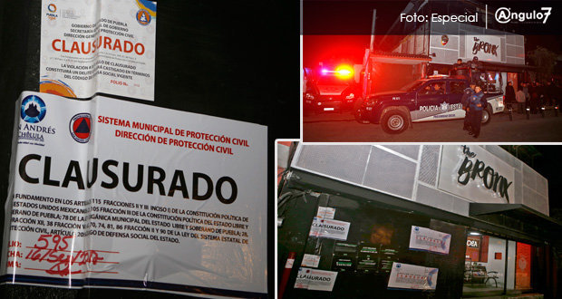 Clausuran bar The Bronx; propietarios afirman que entregarán documentos