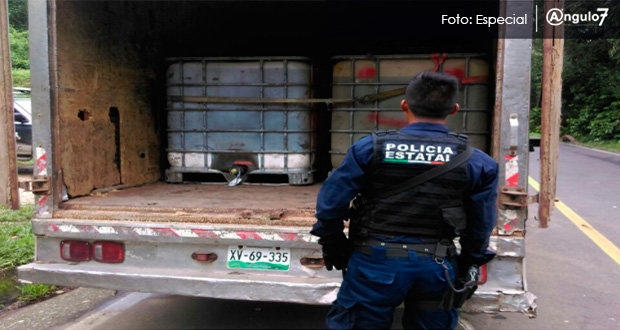SSP recupera 4 mil 800 litros de gasolina robada en Tehuacán