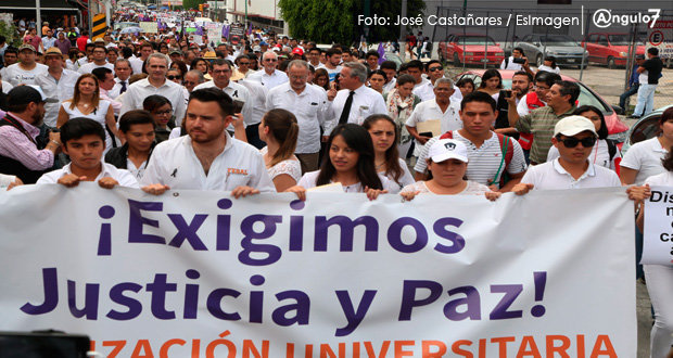 Marchan en Puebla para exigir justicia por Mara y alto a violencia de género
