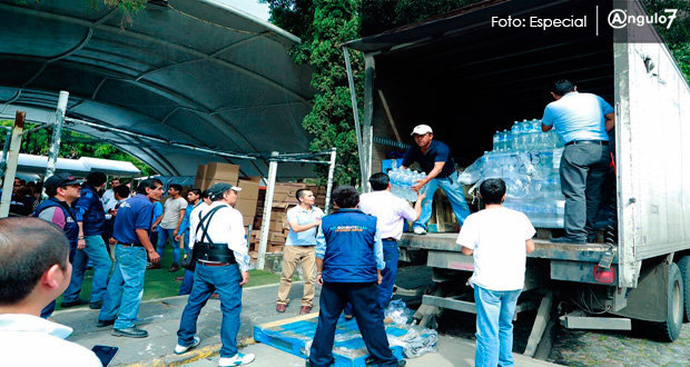 En Puebla, centro de acopio del zócalo es reubicado en Analco