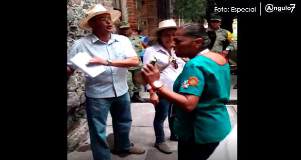 Funcionaria estatal reclama a edil y mando militar por reparto de víveres