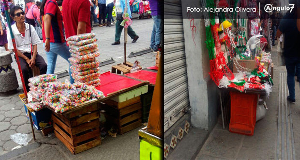 Informales comercializan pirotecnia en Centro Histórico previo al “grito”