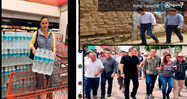 Políticos poblanos son criticados por aprovechar desgracia para exhibirse