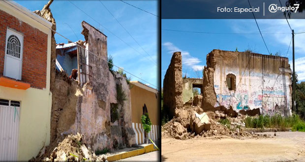Más de 40 casas y 60 bardas afectadas en Calpan; piden supervisión