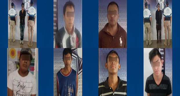 SSP - 9 detenidos en Puebla