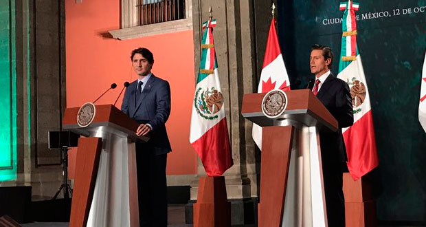 EPN recibe a Trudeau