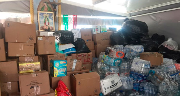 IMSS de NL envía 25 toneladas de víveres a damnificados en Puebla