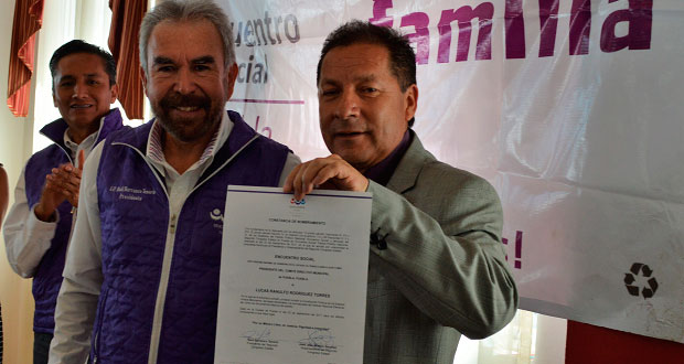 PES toma protesta a Rodríguez como dirigente municipal en Puebla