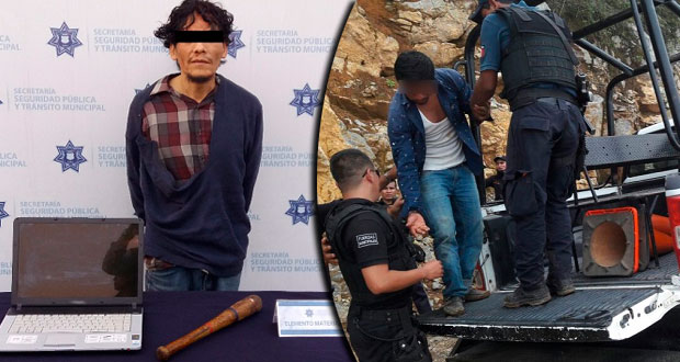 Aseguran a 3 mujeres y 2 hombres por diferentes delitos en Puebla