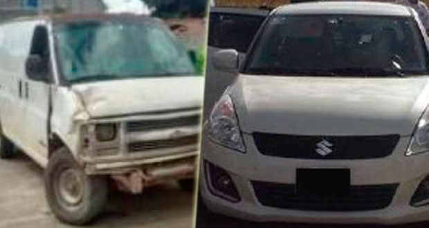 En 4 municipios, SSP recupera 6 autos robados y detiene a 4 hombres