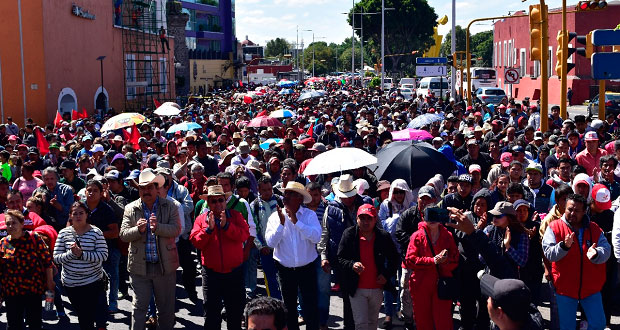 En SGG, Antorcha exige justicia por asesinato del edil de Huitzilan
