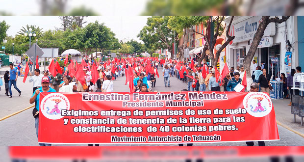 Protestarán 5 mil antorchistas en Tehuacán para exigir soluciones