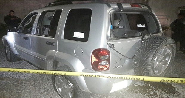 Camioneta Jeep usada por falsos ministeriales
