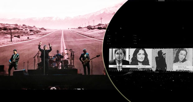 U2 canta “Cielito Lindo” durante concierto en México